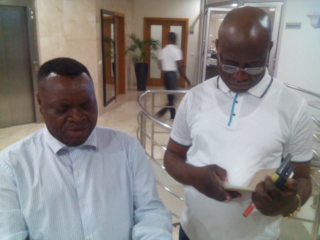 Yha Nyoch et JM le 8 septembre à l'Hôtel Zombo, à Luanda| © AEM