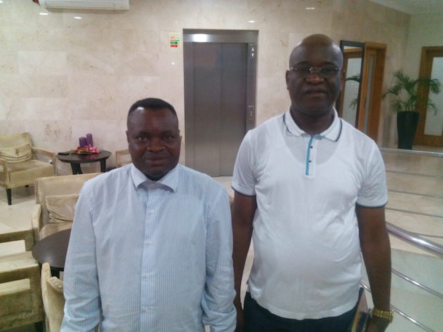 Yha Nyoch et JM le 8 septembre à l'Hôtel Zombo, à Luanda| © AEM