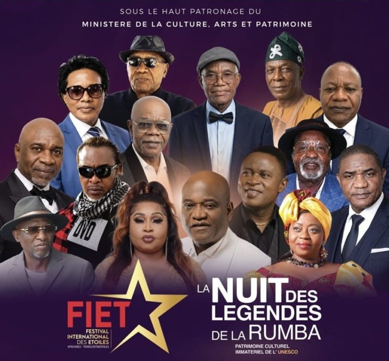 Théo Blaise Kounkou, Cosmos Moutouari, Nyboma, Dilu Dilumona, Papy Tex… des historiques de la rumba congolaise en concert à Kinshasa